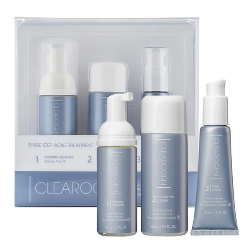 Clearogen 3 Step Acne Treatment Set - 1 Month Supply 1 Clearogen 3 Step Acne Treatment Set - 1 Month Supply
