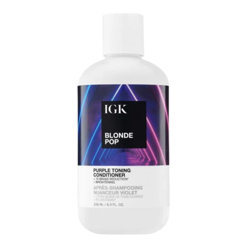 IGK Hair Blonde Pop Purple Toning Conditioner 1 IGK Hair Blonde Pop Purple Toning Conditioner