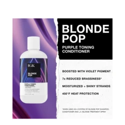 IGK Hair Blonde Pop Purple Toning Conditioner 2 IGK Hair Blonde Pop Purple Toning Conditioner - Image 2