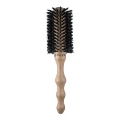 Philip B Botanical Round Hairbrush, Polished Mahogany Handle - Large (65mm)