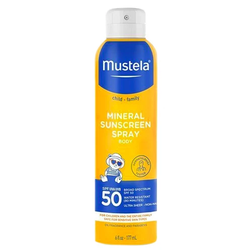 Mustela SPF 50 Mineral Sunscreen Spray 1 Mustela SPF 50 Mineral Sunscreen Spray